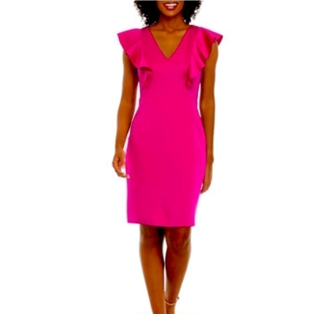 JESSICA Howard Scuba Crepe Sheath Dress NWT